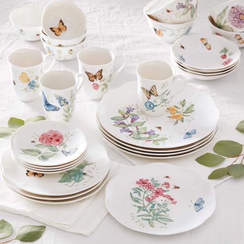 레녹스 Lenox 28 Piece Butterfly Meadow Classic Dinnerware Set