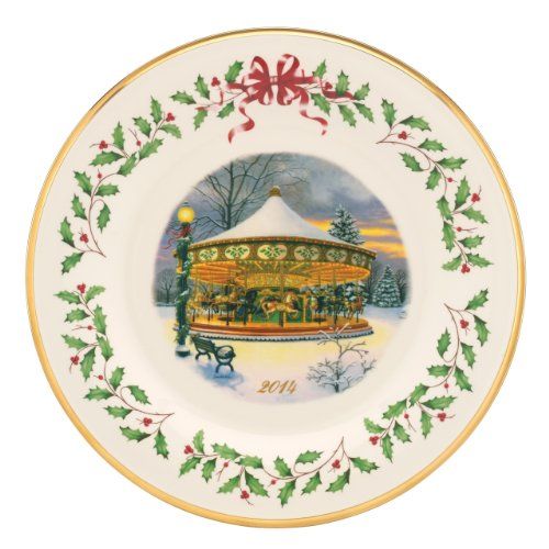 레녹스 Lenox 2014 Holiday Collectors Plate Carousel