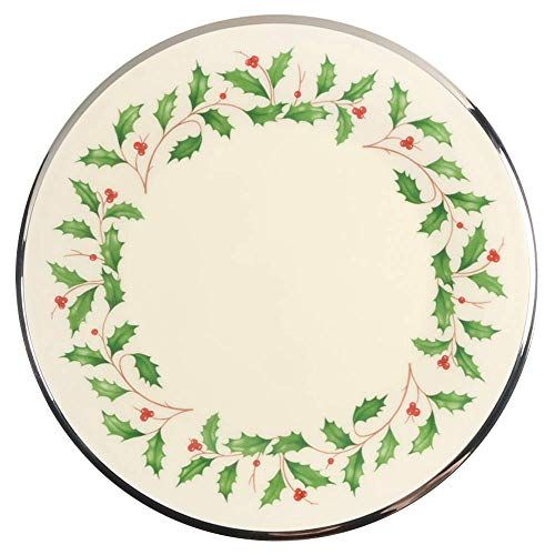 레녹스 Lenox Holiday Platinum Ivory China Salad Plate