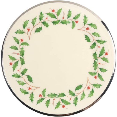 레녹스 Lenox Holiday Platinum Ivory China Salad Plate