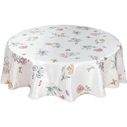 레녹스 Lenox Butterfly Meadow 70 inch Round Tablecloth