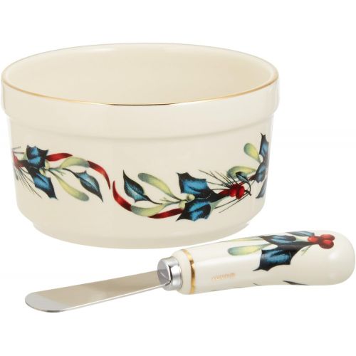 레녹스 Lenox Winter Greetings Dip Bowl and Spreader