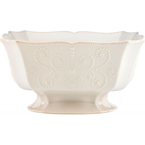 레녹스 Lenox French Perle Footed Centerpiece Bowl, White