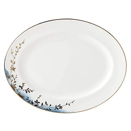 레녹스 Lenox Highgrove Park 16 Oval Serving Platter, 3.85 LB, Blue