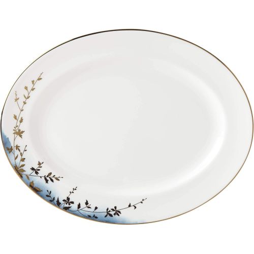 레녹스 Lenox Highgrove Park 16 Oval Serving Platter, 3.85 LB, Blue