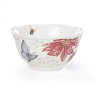 Lenox Butterfly Meadow Poinsettia Rice Bowl, 0.67 LB, Red
