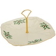 Lenox Holiday Archive Dessert Plate with Handle, Ivory