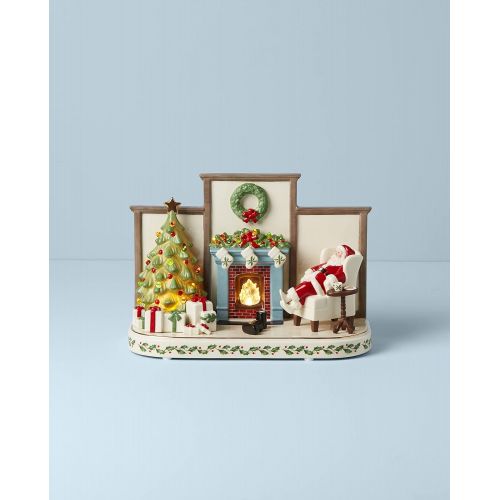 레녹스 Lenox 893499 Holiday Cozy Christmas Light Up & Musical Decor