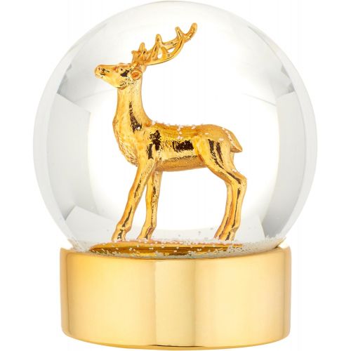 레녹스 Lenox Holidays Reindeer Golden Snowglobe, Gold