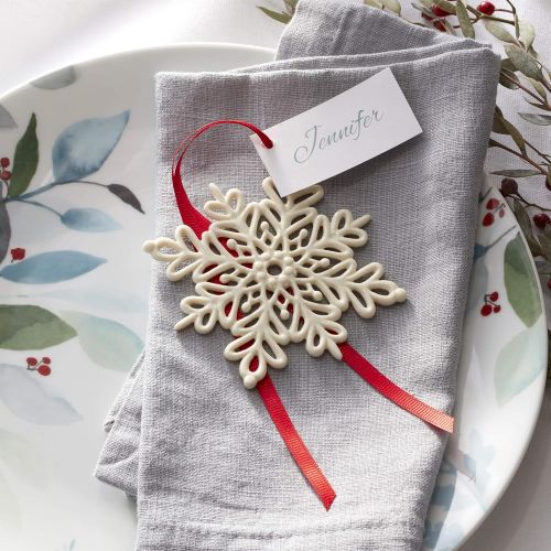 레녹스 Lenox 884554 2019 Snow Fantasies Snowflake Ornament