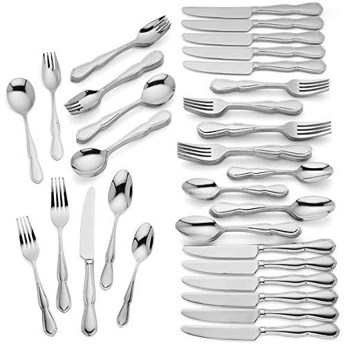 레녹스 Lenox Tavish 84 piece Flatware Set 18/10 by Lenox 18/10 Service for 12