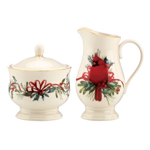 레녹스 Lenox 847266 Winter Greetings Sugar & Creamer Set