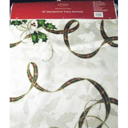 레녹스 Lenox Linens Holiday Nouveau #7115 Table Runner 14 X 70