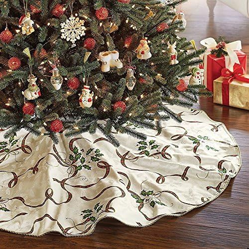 레녹스 Lenox Holiday Nouveau, Tree Skirt, White