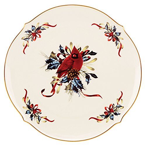 레녹스 Lenox 853785 Winter Greetings Round Serving Platter