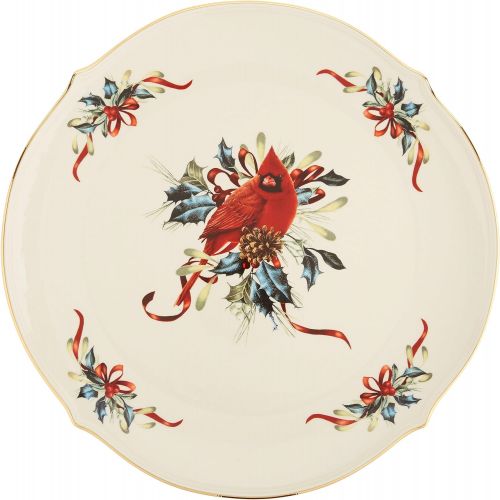 레녹스 Lenox 853785 Winter Greetings Round Serving Platter