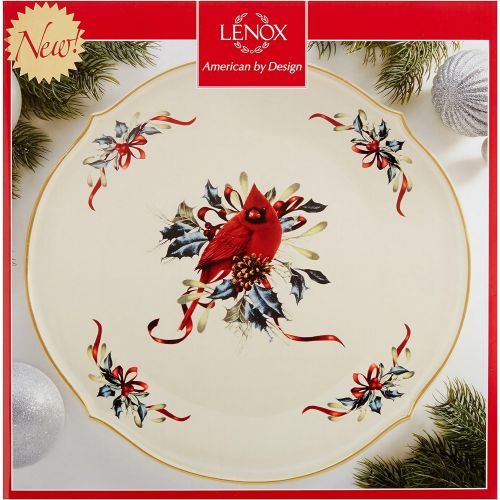 레녹스 Lenox 853785 Winter Greetings Round Serving Platter