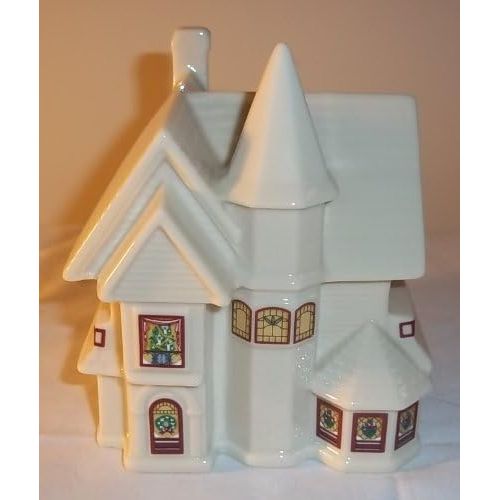 레녹스 Lenox China Holiday Village Collection Walter Scott Lenox House 1992