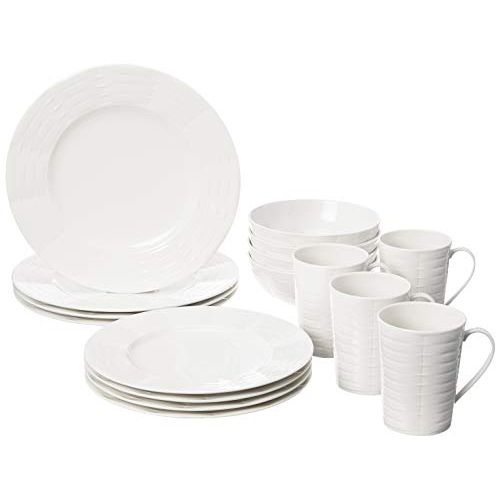 레녹스 Lenox E365 Sculpture dinnerware Set, White