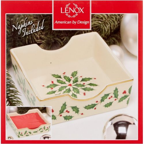 레녹스 Lenox Holiday Napkin Holder with Napkins