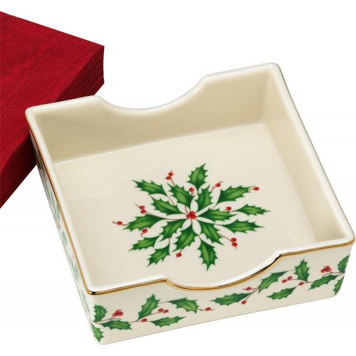 레녹스 Lenox Holiday Napkin Holder with Napkins