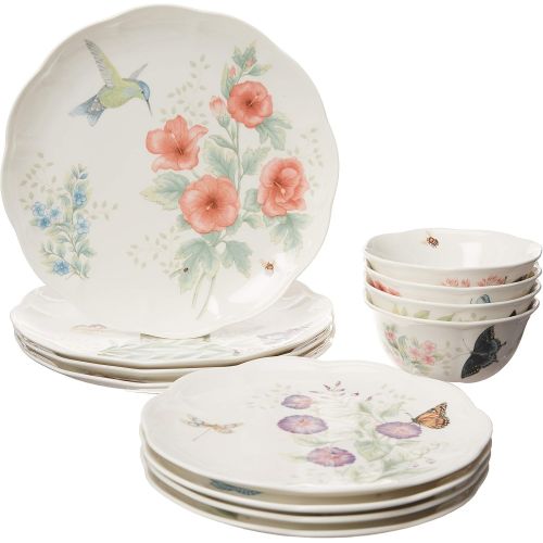 레녹스 Lenox 883319 Butterfly Meadow Flutter 12Pc Dinnerware Set