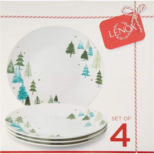 레녹스 Lenox 880068 Balsam Lane 4 Piece Dinner Plate Set