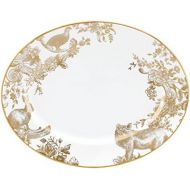Lenox Marchesa Gilded Forest Oval Platter, 13, White