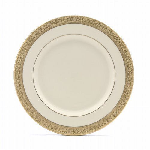 레녹스 Lenox Westchester Gold Banded Ivory China Dinner Plate