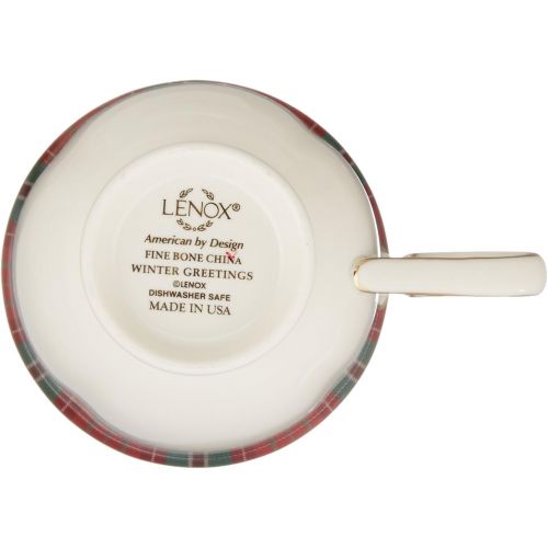 레녹스 Lenox Winter Greetings Plaid Oval Platter