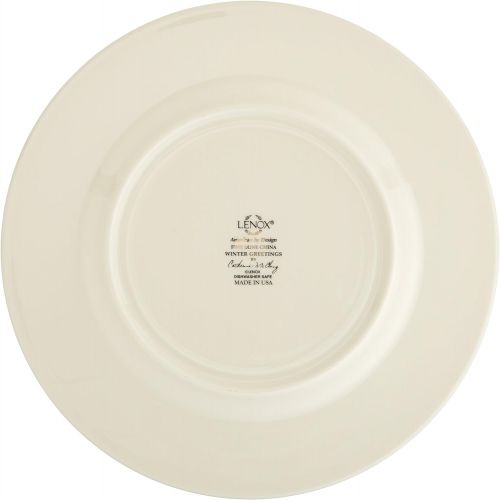 레녹스 Lenox Winter Greetings Set of 6 Salad Plates,Ivory