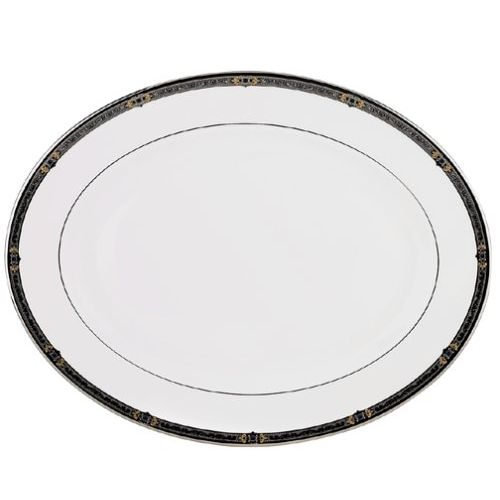 레녹스 Lenox Vintage Jewel Platinum-Banded Bone China 16-Inch Platter