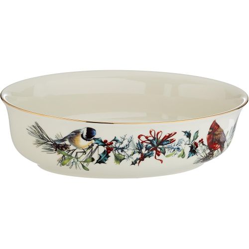 레녹스 Lenox Winter Greetings Open Vegetable Bowl