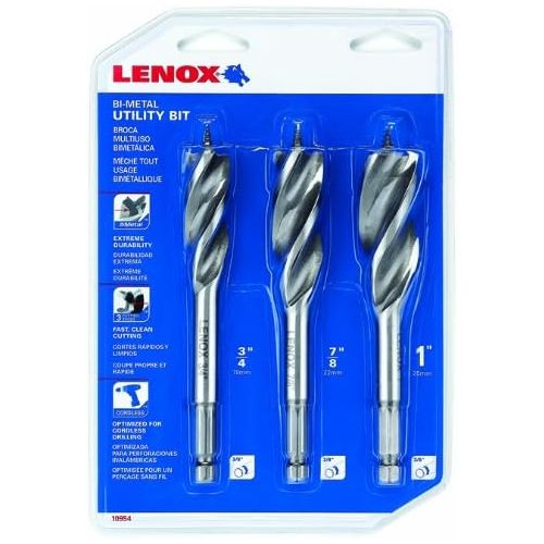 레녹스 Lenox Tools Lenox Industrial Tools 10954-300S General Bi-Metal Utility Bit Kit, 3-Piece