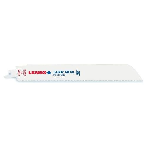 레녹스 Lenox Tools LENOX Tools LAZER Metal Cutting Reciprocating Saw Blade, Bi-Metal, 9-inch, 8 TPI, 25PK