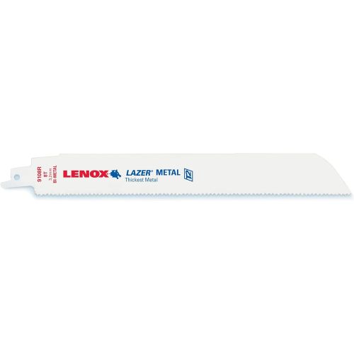 레녹스 Lenox Tools LENOX Tools LAZER Metal Cutting Reciprocating Saw Blade, Bi-Metal, 9-inch, 8 TPI, 25PK