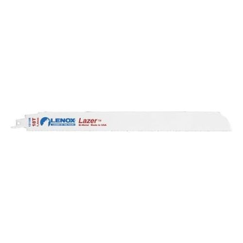레녹스 Lenox Tools LENOX 20191-12118R 12 18TPI LAZER Heavy Duty Metal Cutting Bi-Metal Reciprocating Blade - 25 Pack