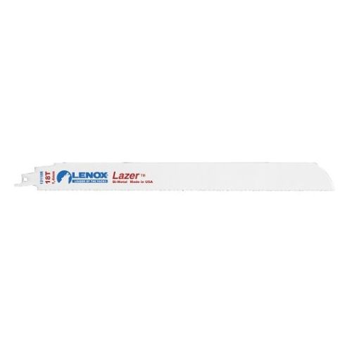 레녹스 Lenox Tools LENOX 20191-12118R 12 18TPI LAZER Heavy Duty Metal Cutting Bi-Metal Reciprocating Blade - 25 Pack