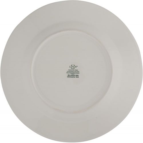 레녹스 Lenox Vintage Plaid Dinner Plates, Set of 4