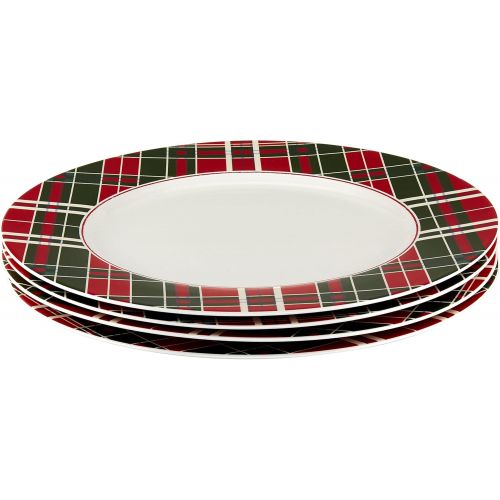 레녹스 Lenox Vintage Plaid Dinner Plates, Set of 4