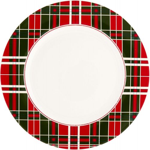 레녹스 Lenox Vintage Plaid Dinner Plates, Set of 4