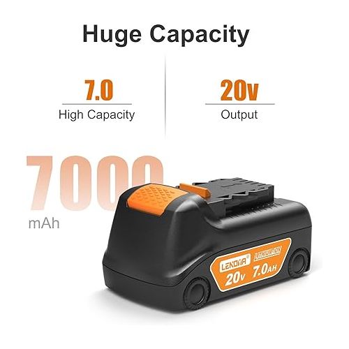  7.0Ah Replacement for Dewalt 20V Max Battery 4Packs Compatible with DCB200 DCB203 DCB204