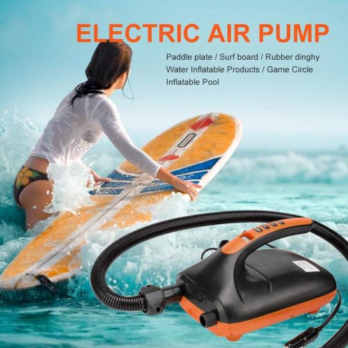  Lenranda SUP Air Pump Electric Protable - Air Pump for Inflatables 12V DC Car Connector, Intelligent Dual Stage Inflation & Auto-Off, for Inflatable Stand Up Paddle Boards, Boats