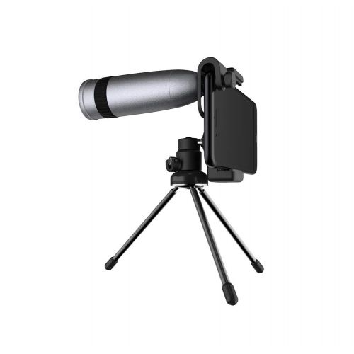  20X Mobile Phone Telephoto Telescope Head Zoom External Camera HD SLR Phone Lens Universal Clip Tripod for iPhone, Samsung, LG,HTC,Huawei and Other Smartphone