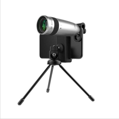  20X Mobile Phone Telephoto Telescope Head Zoom External Camera HD SLR Phone Lens Universal Clip Tripod for iPhone, Samsung, LG,HTC,Huawei and Other Smartphone