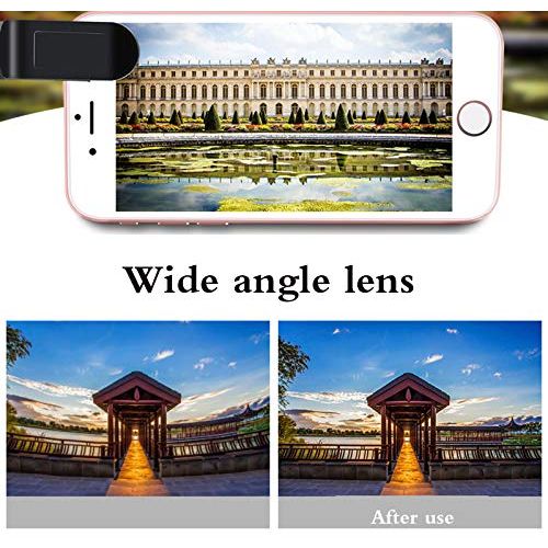  Lens LENS 2 in 1 Mobile Phone ens Kits Wide Angle Macro, Professional HD Camera Kits for iPhone PlugsiPhone, Samsung, LG HTC and Other Smartphone,Pink