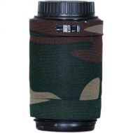 LensCoat Lens Cover for Canon 55-250mm f/4.0-5.6 IS AF Lens (Forest Green Camo)