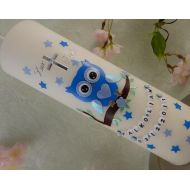 LenzKerzen Baptism Communion candle - Candle - Christening candle owl - personalised candles - Christening gifts