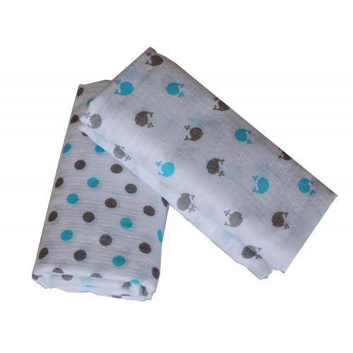  Leo&Lily Organic Muslin Swaddle Blankets by Lily & Leo | Cute Baby Shower Gifts | 100% Organic Cotton | 47 x...