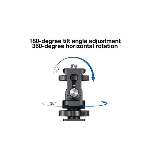  Leofoto FA-17 Swivel Head for Camera Hot Shoe 1/4